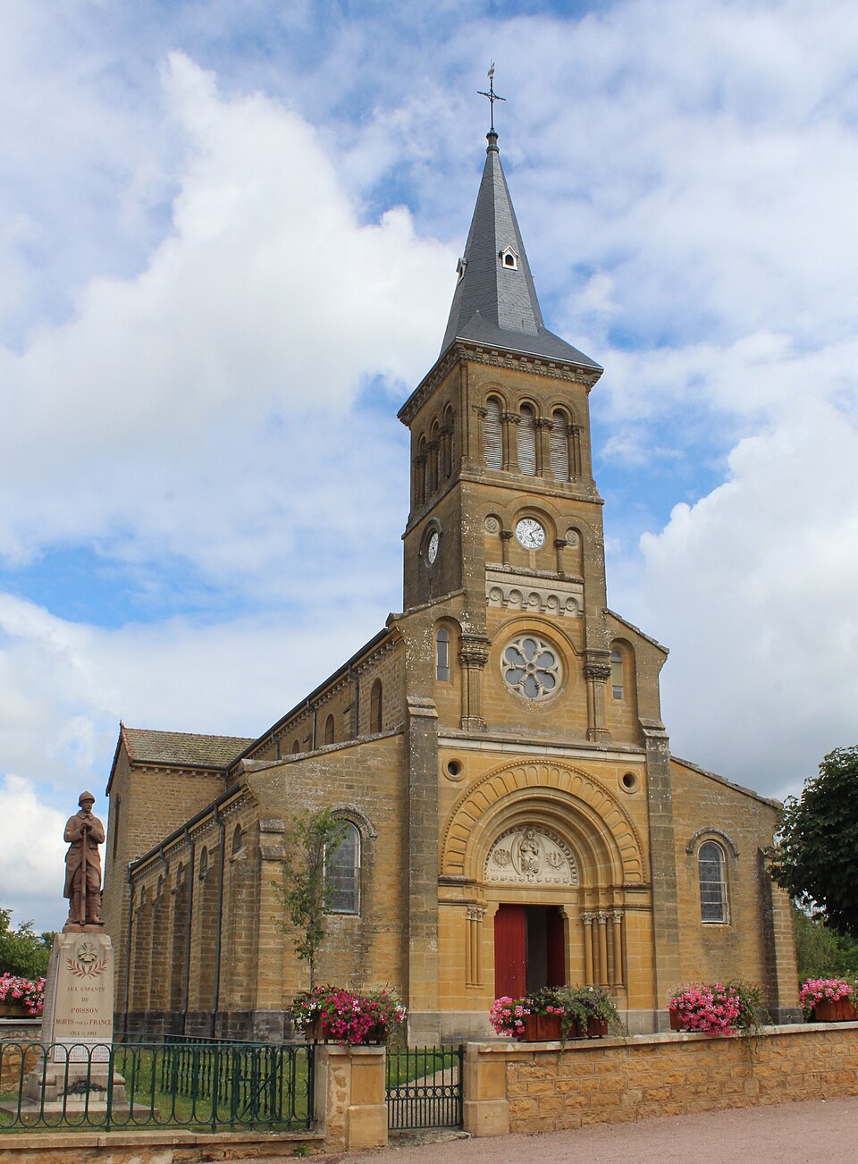 Église St Jean Baptiste Poisson Saône Loire 24
