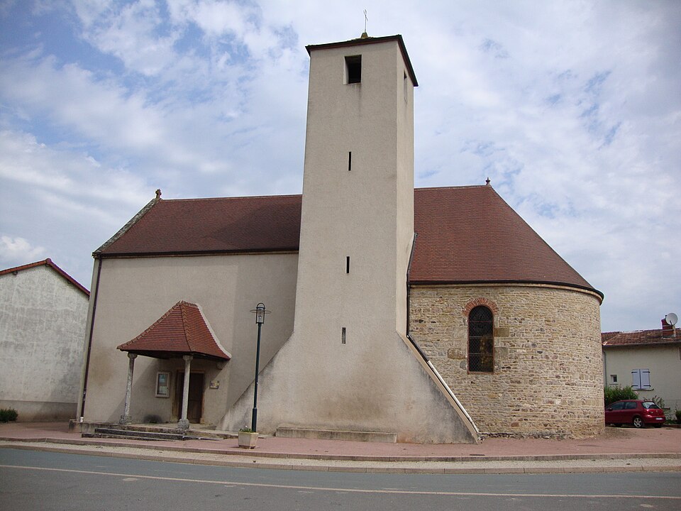 Ste Cécile (Saône — et — Loire, Fr) église ext