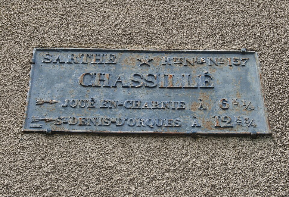 Chassillé — plaque