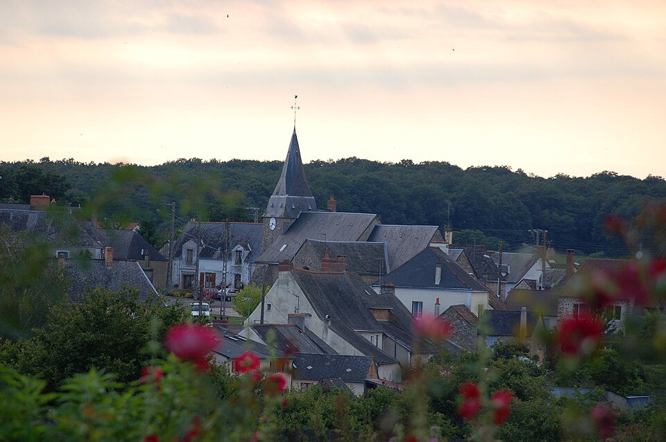 Vue du bourg de Chemiré — en — Charnie, Sarthe, France — 2007 — 08 — 01