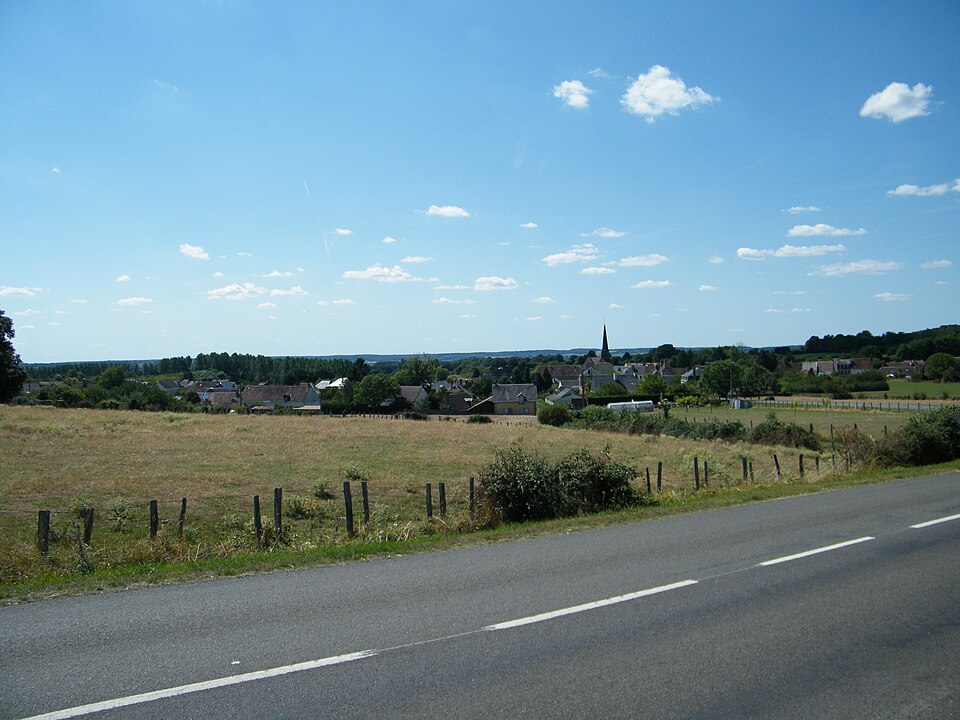Melleray, Sarthe,, Fr, vue générale, du cimetière