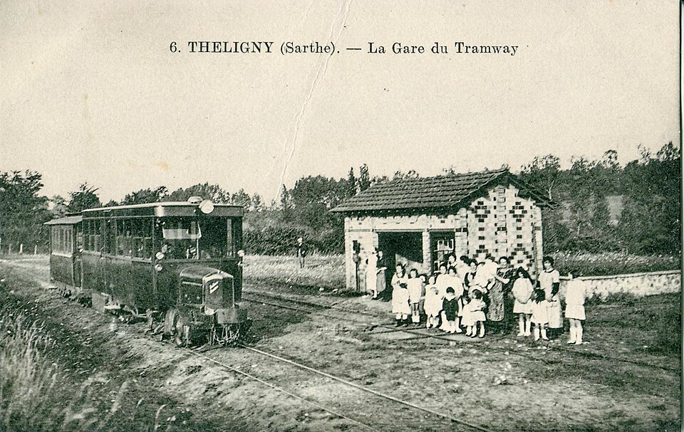 INCONNU 6 — THELIGNY — La Gare du Tramway