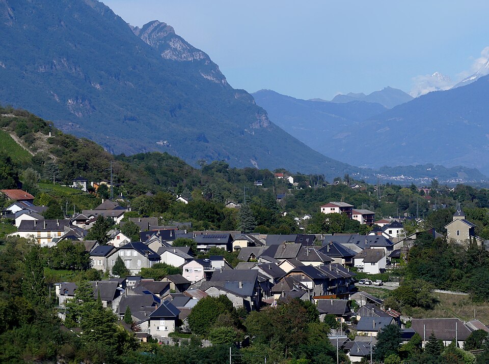 Arbin depuis Montmélian en soirée (septembre 2025)