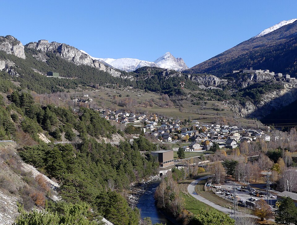 Avrieux et l'Arc depuis la Tournaz (novembre 2022)