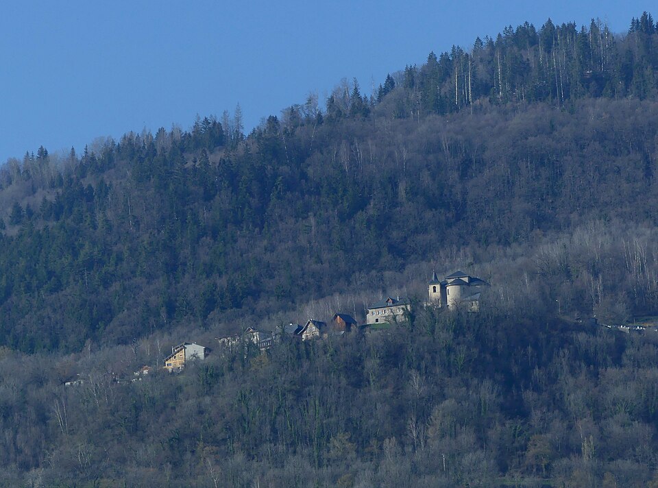 Bonvillaret vu d'Aiguebelle en hiver (mars 2021)