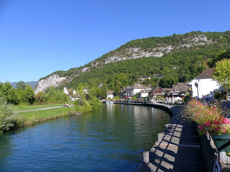 Chanaz et Canal de Savières en soirée (été 2018)
