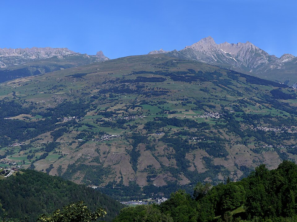 Tarentaise et Beaufortain depuis Vallandry au matin (août 2024)