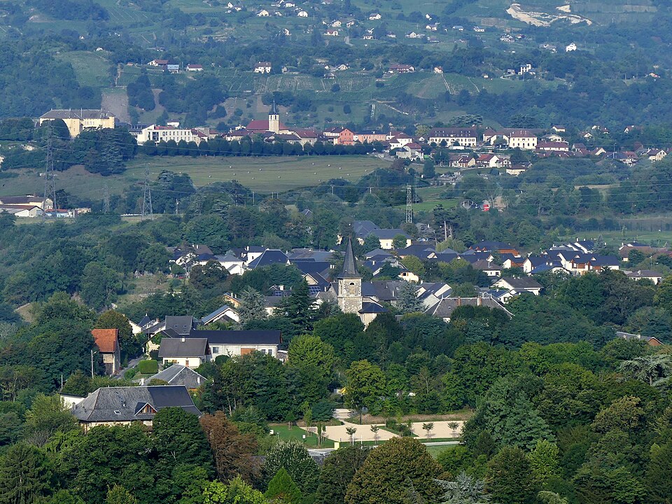 Francin et Les Marches vues depuis le Rocher de Montmélian (2017)