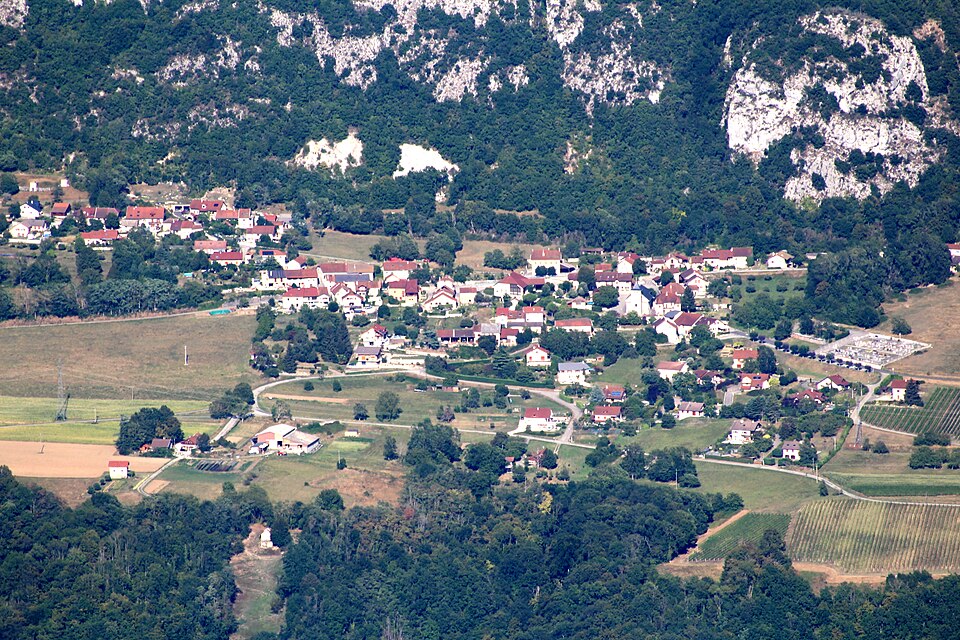 Vue Bourg depuis Grand Colombier Motz 1