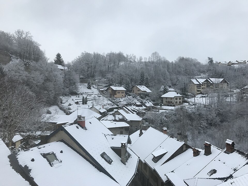 Le vieux — village en hiver