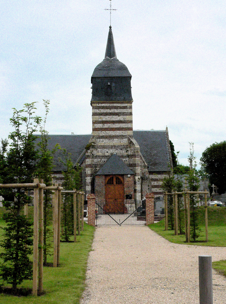 Eglise Saint — Amand Ancretteville — sur — Mer