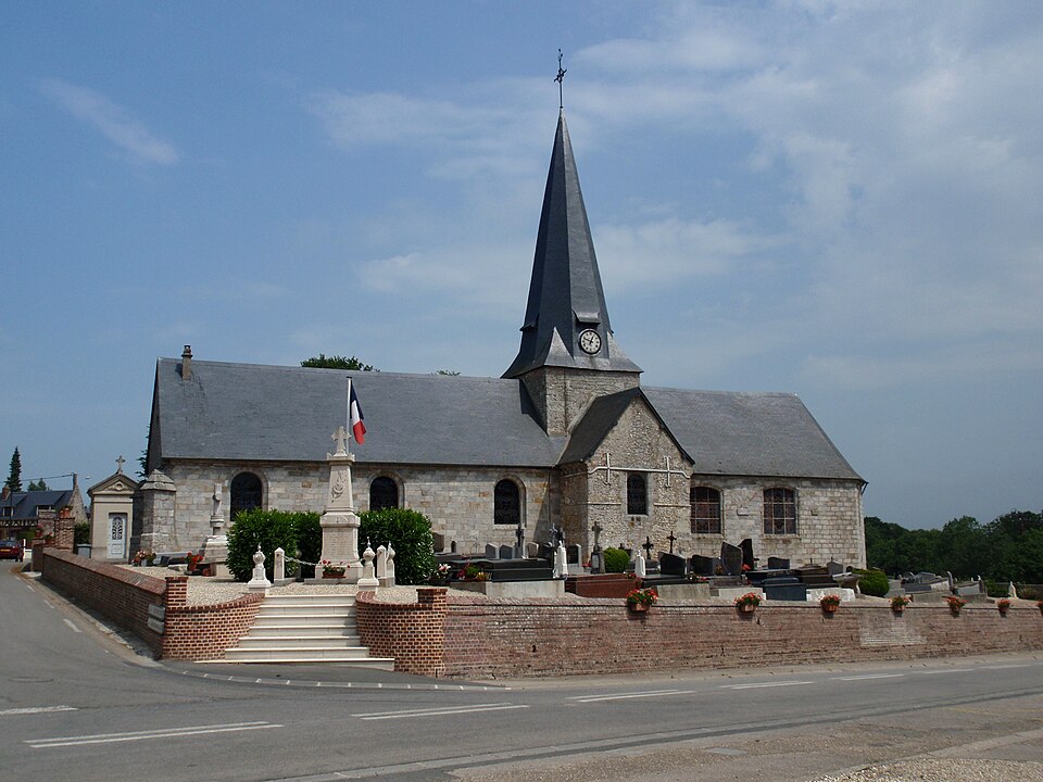 Église Saint — Martin de Bourville, Seine Maritime, France