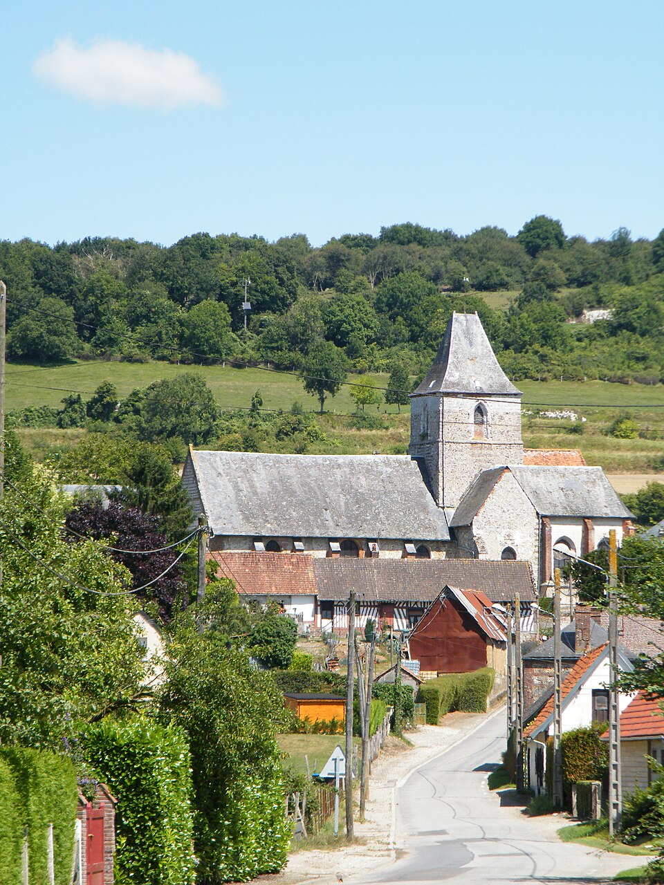 Douvrend, Seine — Maritime, France, église