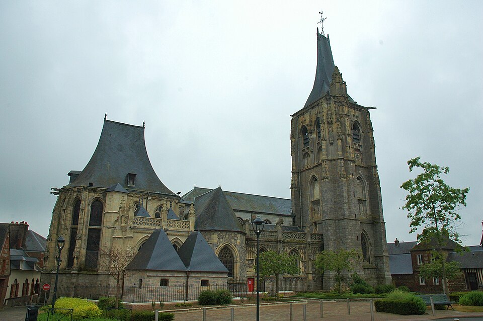 Church in Envermeu, Seine Maritime, France
