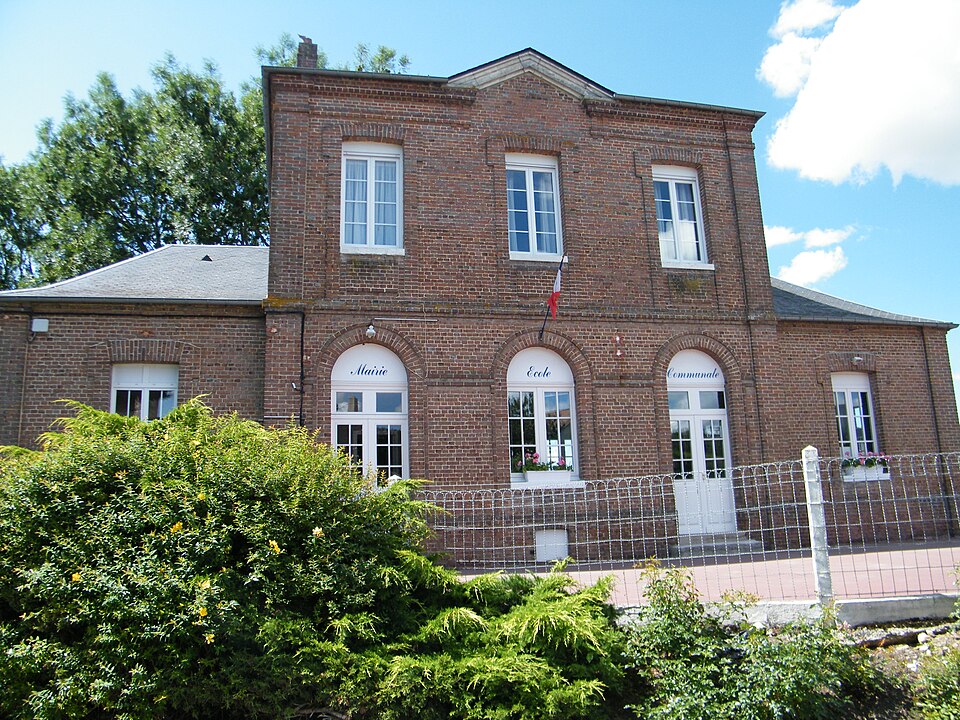 Fesque, Seine — Maritime, France, mairie — école