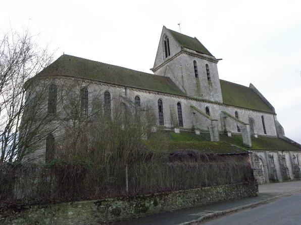 Voulton (77) Eglise priorale Vue septentrionale
