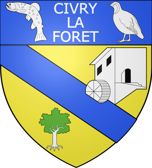 Blason de Civry-la-Forêt