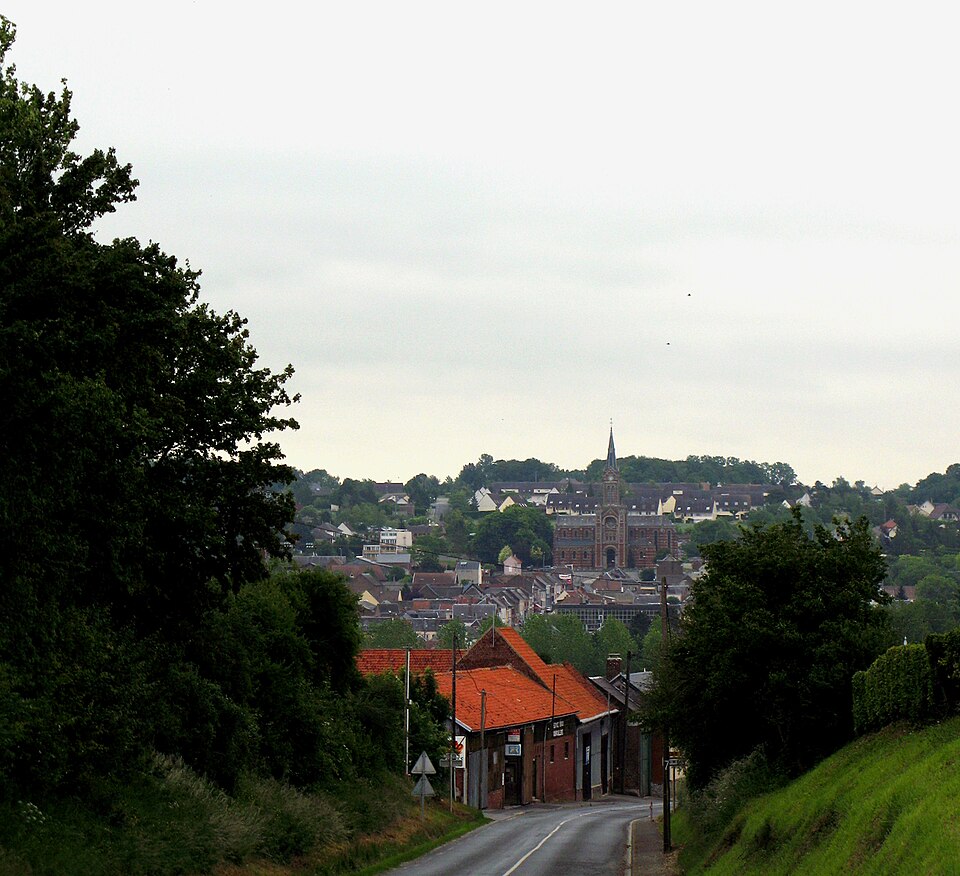 Ailly — sur — Noye vu depuis descente de Jumel