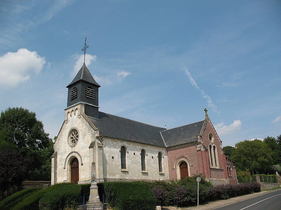 Église de Beaucourt — sur — l'Hallue