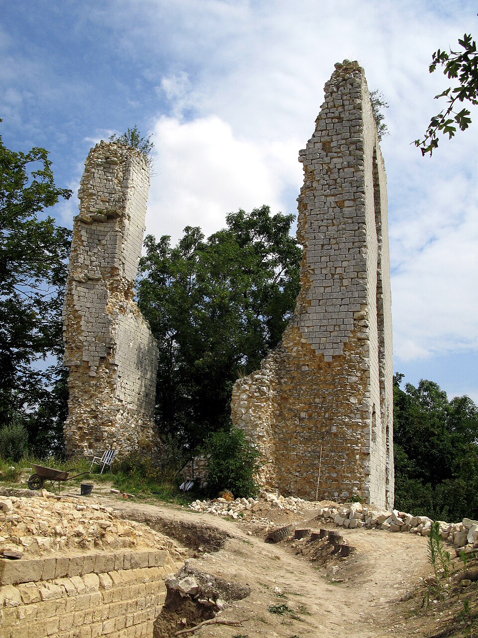 Boves château (fouilles — visite 26 juillet 2008) 1