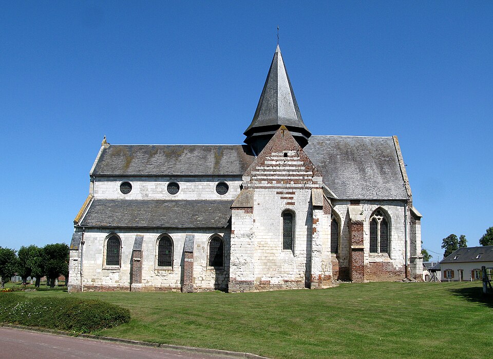 Camps — en — Amiénois (église) façade Sud 0129