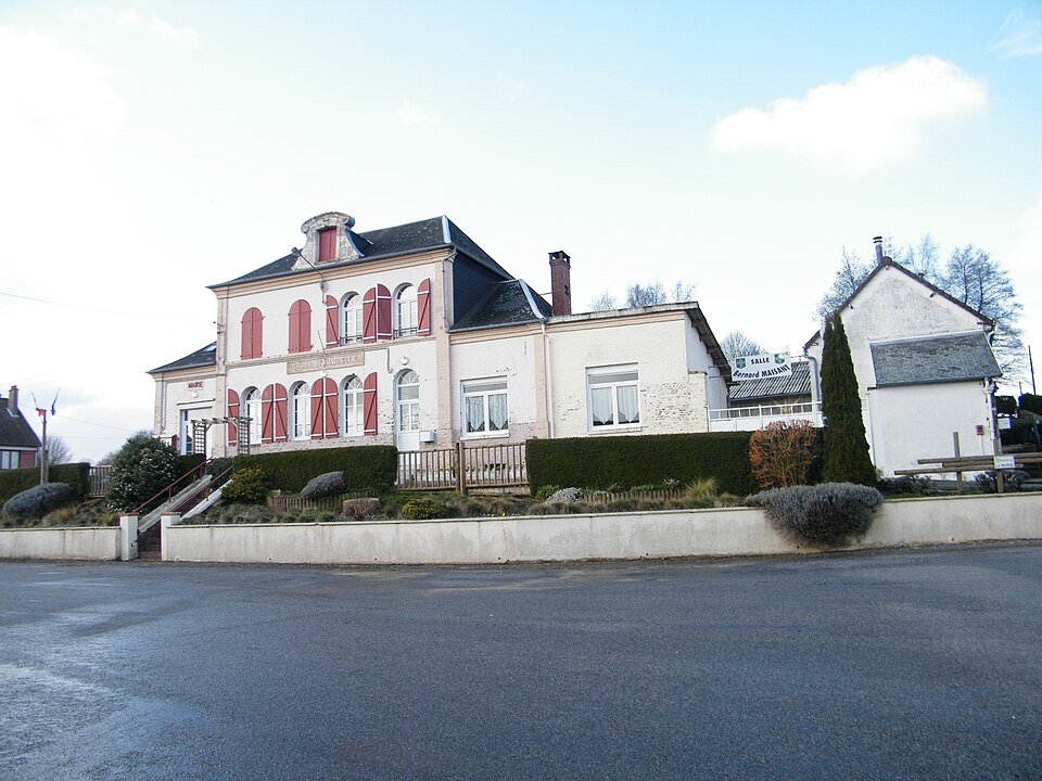 Cramont, Somme, France, mairie — école