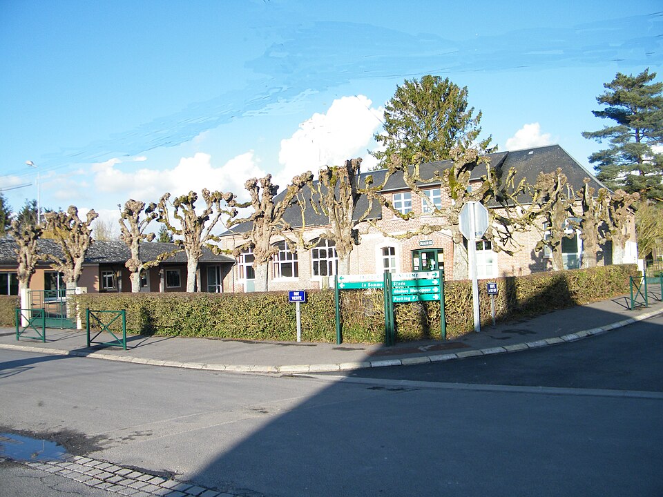 Erondelle, Somme, Fr, mairie — école (3)