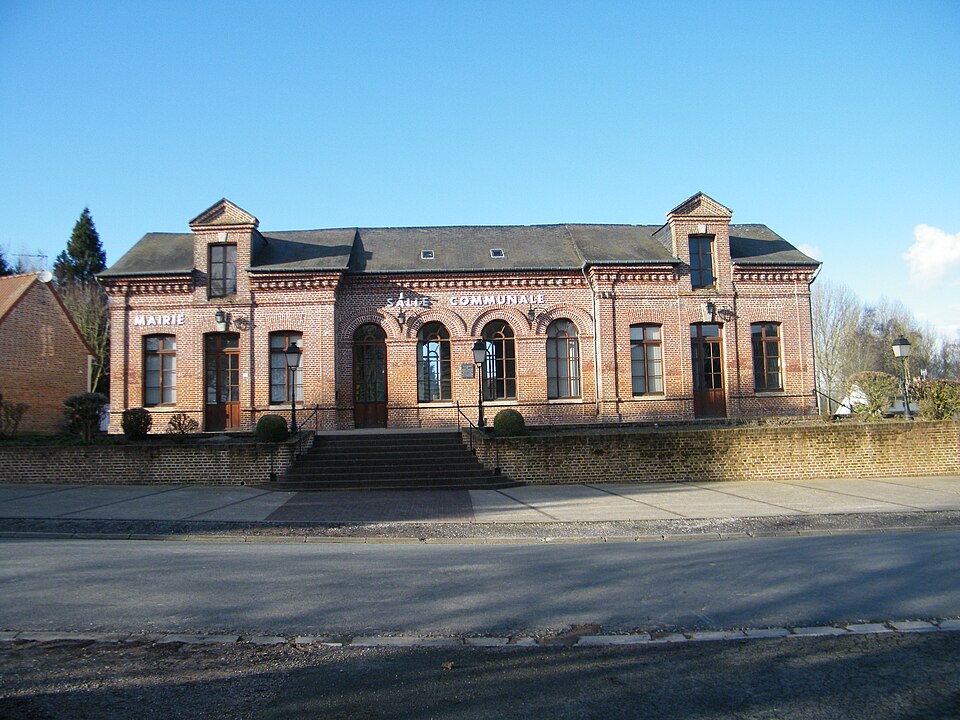 Noyelles — en — Chaussée, Somme, Fr, mairie — école