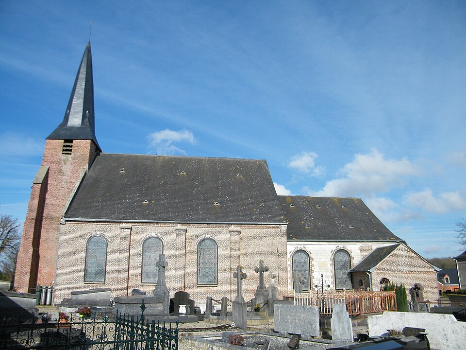 Sailly — Flibeaucourt, Somme, Fr, église Saint — Martin