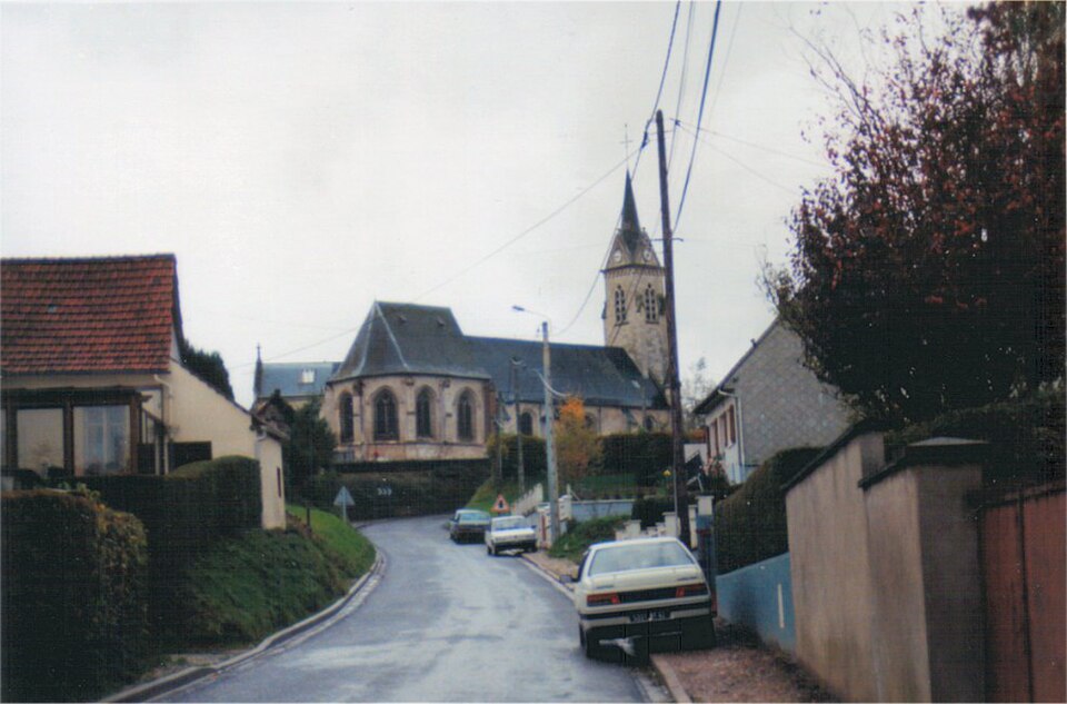 Vauchelles — lès — Quesnoy, Somme, Fr, église