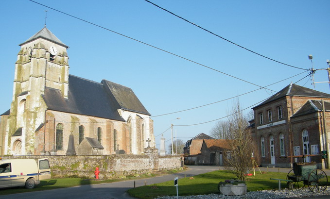 Villers — sur — Authie (Fr — 80), la place