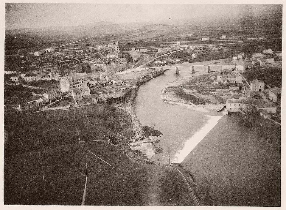 Labruguière photographed by Arthur Batut's kite in 1889