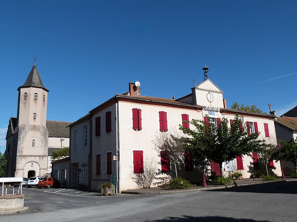 Eglise et Mairie de Pampelonne