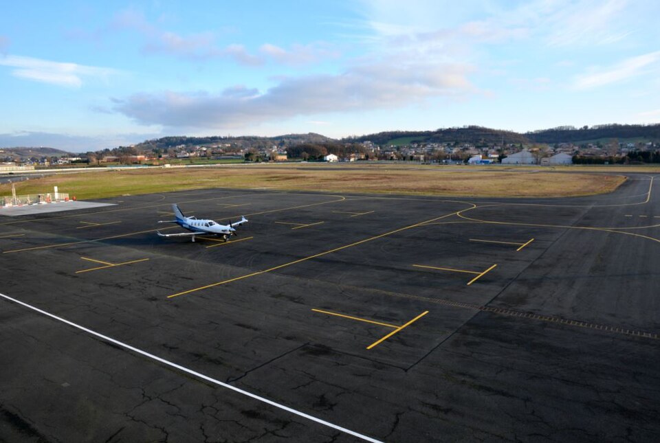 Albi airport,view from the tower control