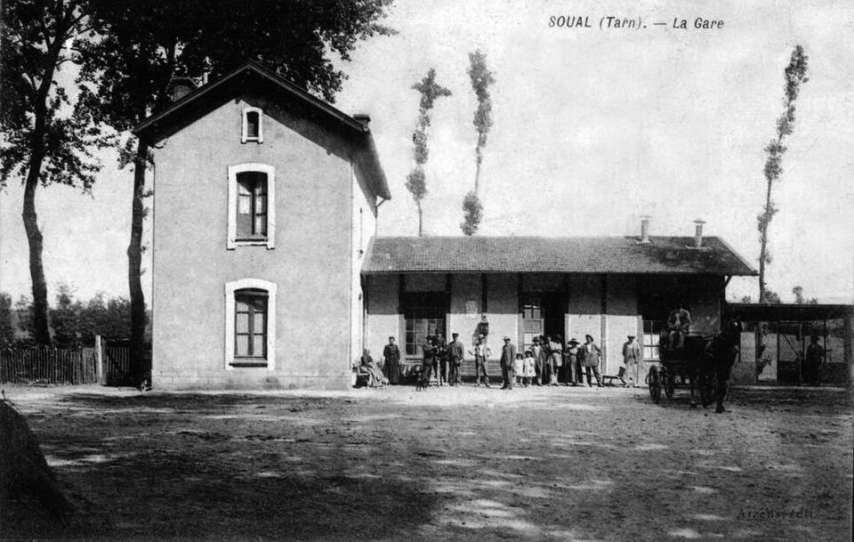 Gare — Soual — 1900