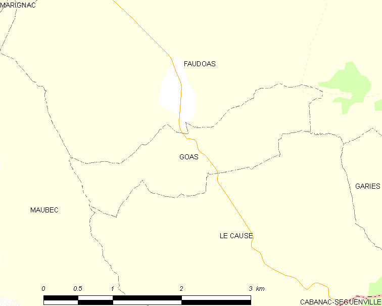 Map commune FR insee code 82071