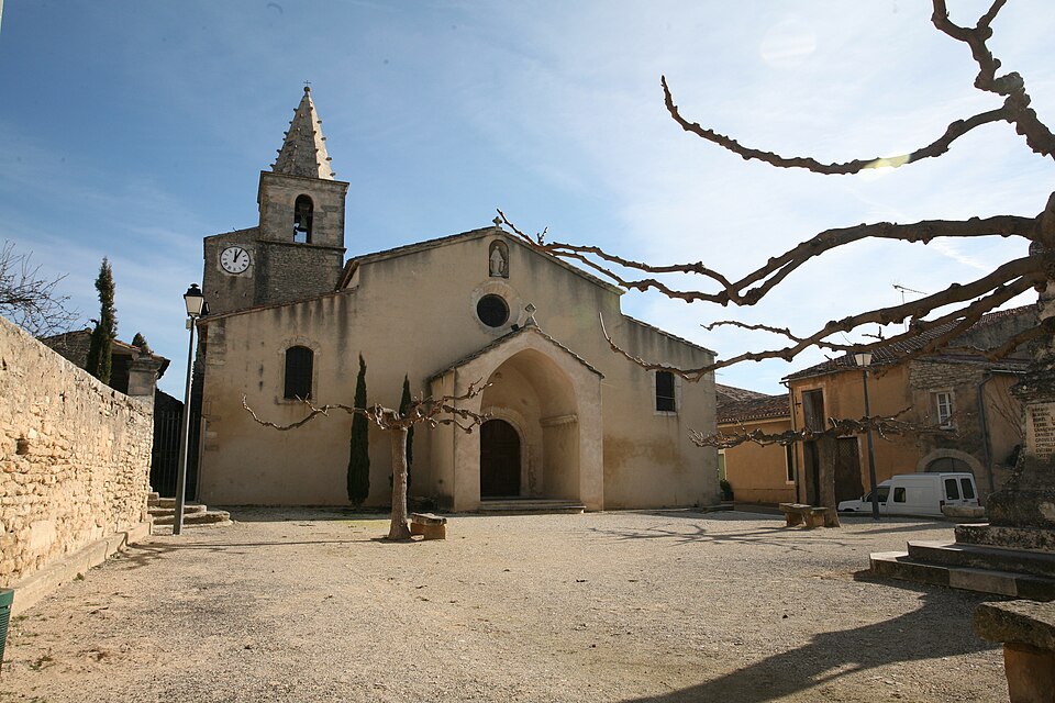 Cabrieres d avignon 84220 church by jm Rosier