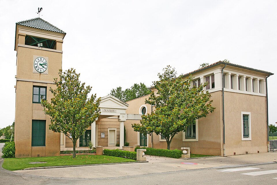 La mairie de Lamotte — du — Rhône by JM Rosier