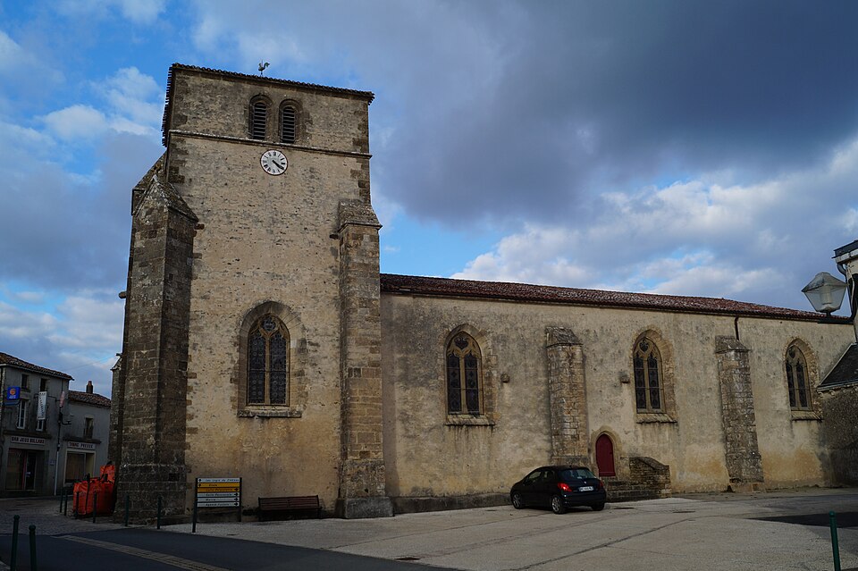 Église Saint — Jean — Baptiste de Bourneau (vue 3, Éduarel, 8 février 2017)