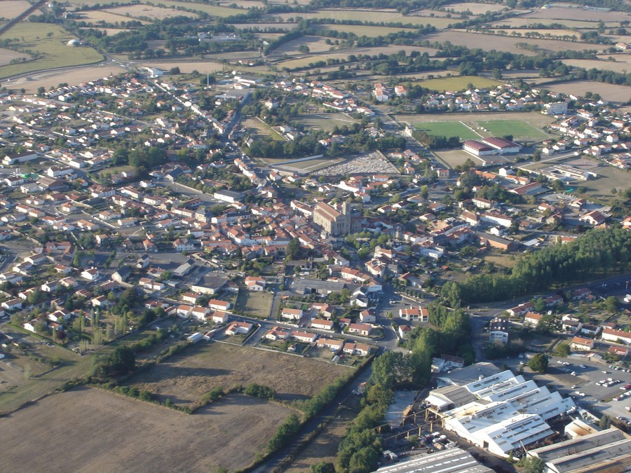 La Bruffière vu du ciel