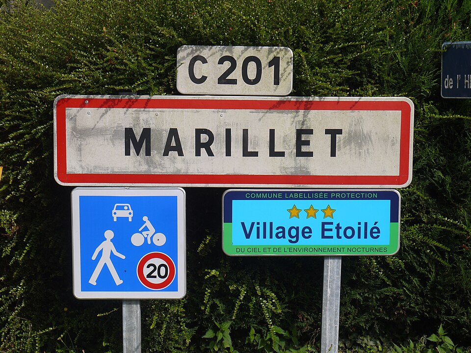 Marillet panneau d'entrée