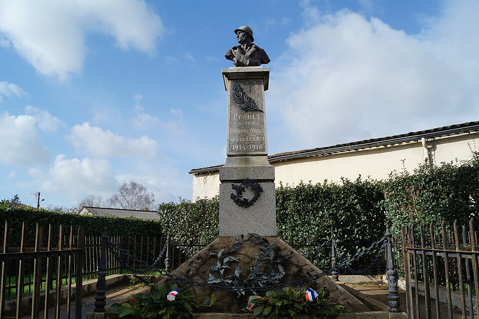 Monument aux morts de Péault (Éduarel, 12 février 2016)