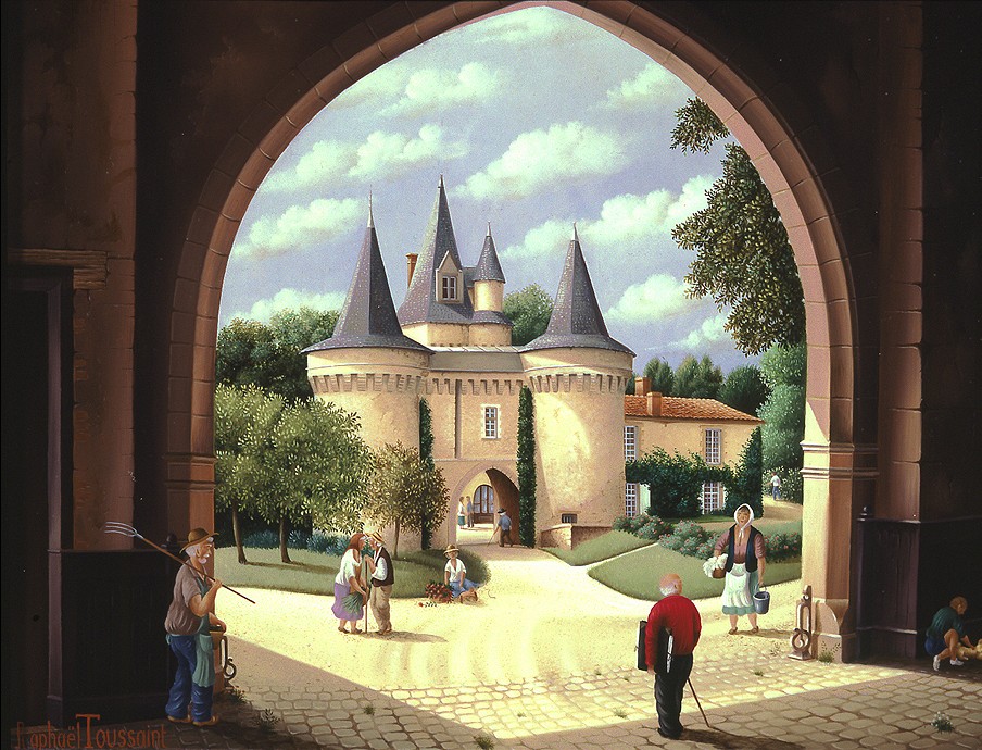 Le château des roches Baritaud par Raphaël Toussaint