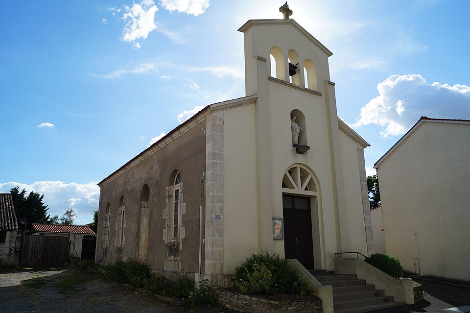 Église du Sacré — Cœur de La Taillée (vue 4, Éduarel, 14 juillet 2016)