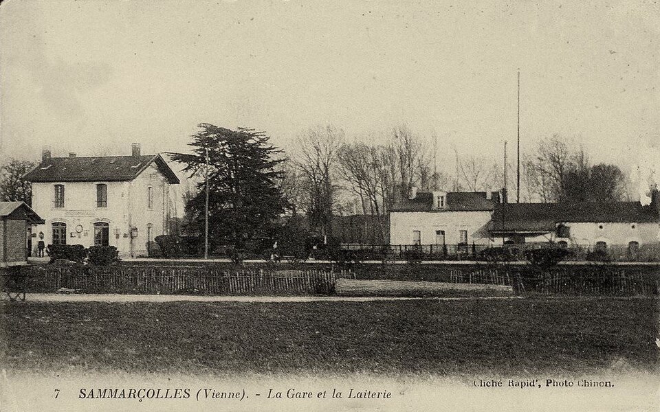 Sammarçolles La gare vers 1910