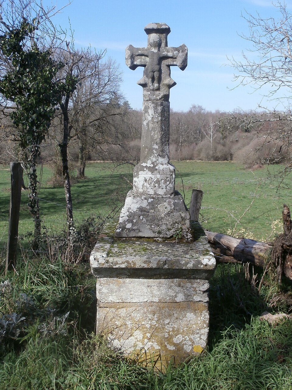 Roadside Cross at Petit — Vedeix, Haute Vienne