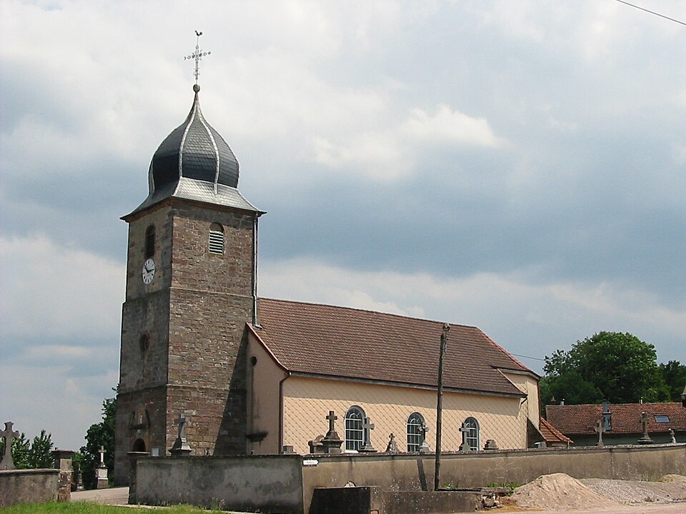 La Chapelle — devant — Bruyères (88) église