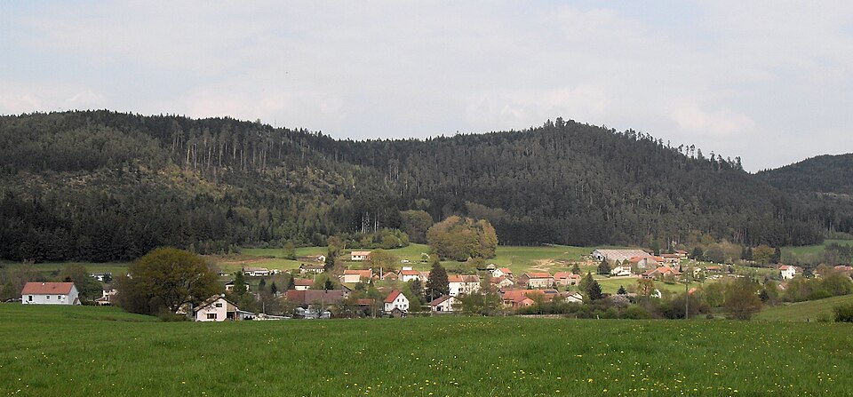 Domfaing, Vue depuis le sud — ouest