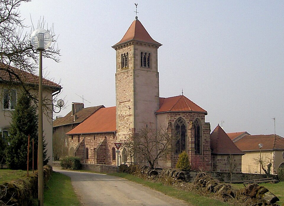 Gelvécourt — et — Adompt, Eglise Saint — Martin d'Adompt 1