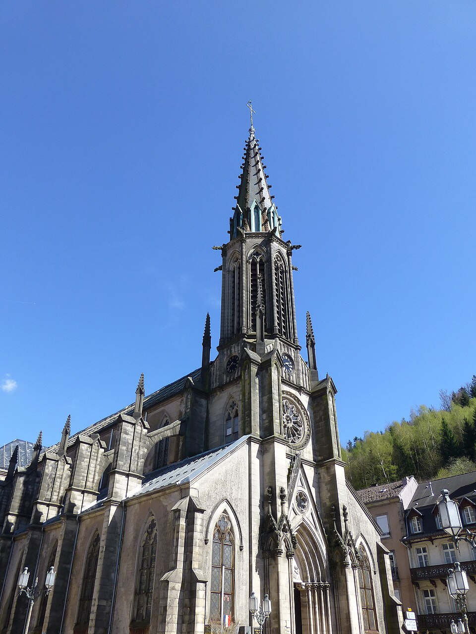 Plombières — les — Bains — Clocher de l'église Saint — Amé